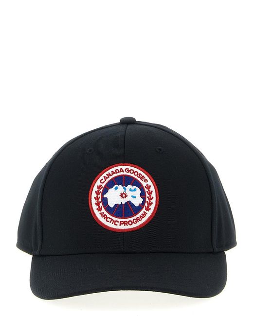 Canada Goose Black Logo Embroidery Cap for men