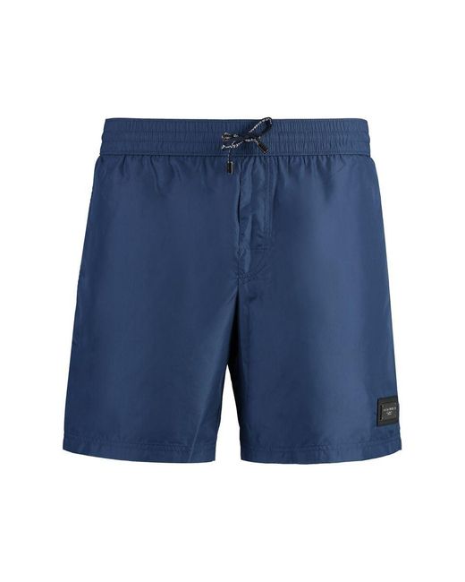 Dolce & Gabbana Blue Nylon Swim Shorts for men