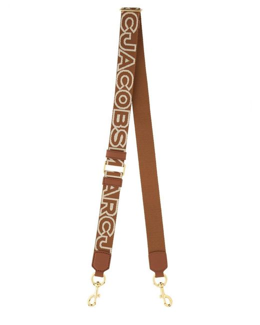 Marc Jacobs Metallic Fabric Strap With Logo