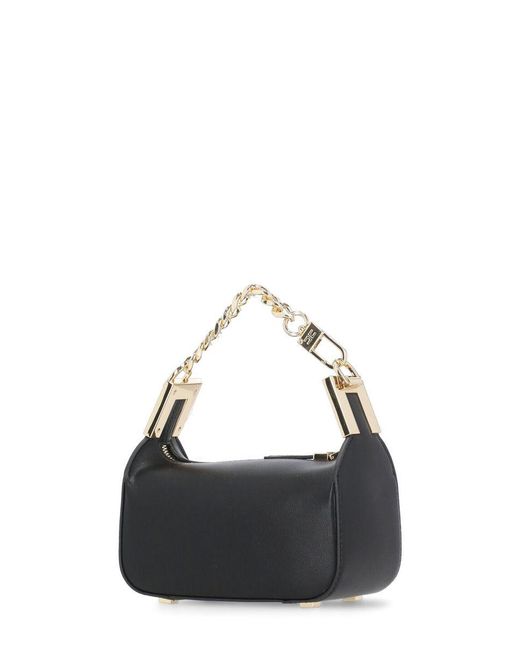 Elisabetta Franchi Black Mini Bag With Chain