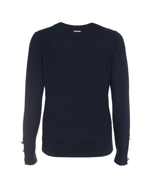 Michael Kors Blue Wool Crew-neck Sweater