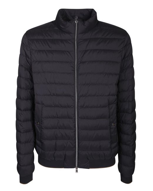 Herno Black Zip-up Padded Jacket for men