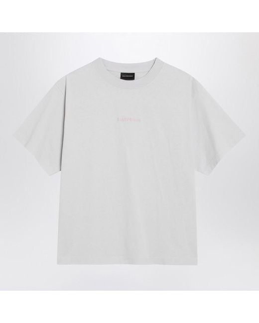 Balenciaga White Back Medium Fit T-Shirt