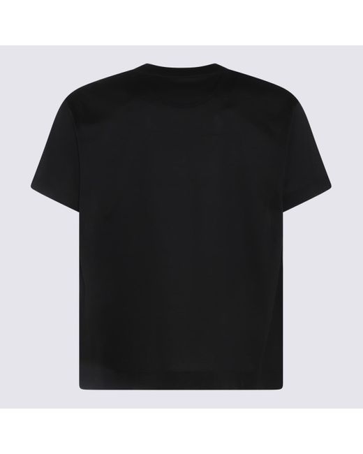 Valentino Black Cotton T-shirt for men