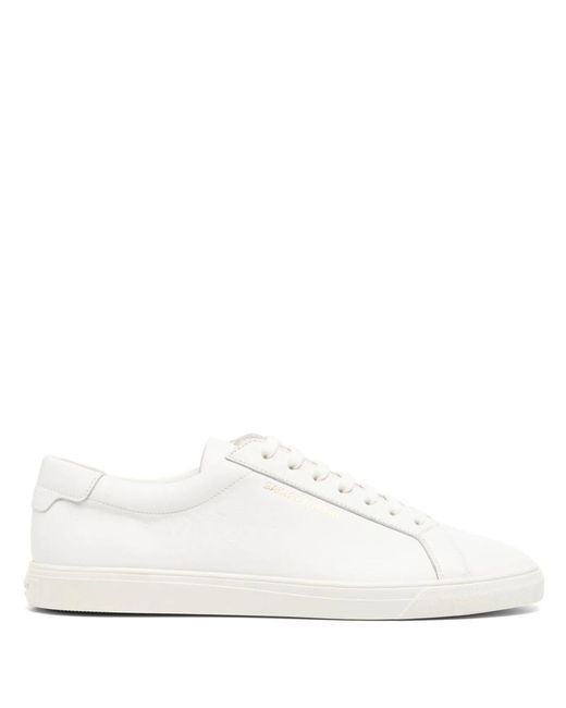 Saint Laurent White Andy Leather Sneakers - Men's - Leather/rubber for men