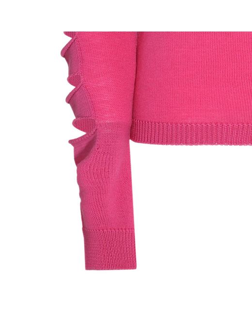 Rick Owens Pink Wool-cotton Blend Jumper