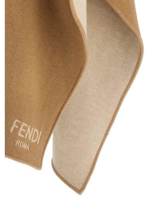 Fendi Natural Roma' Poncho