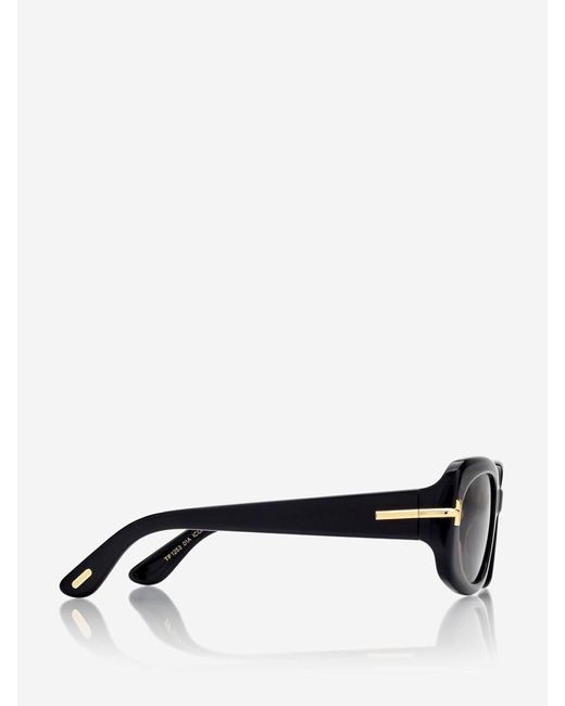 Tom Ford Black Icon Rectangular Sunglasses