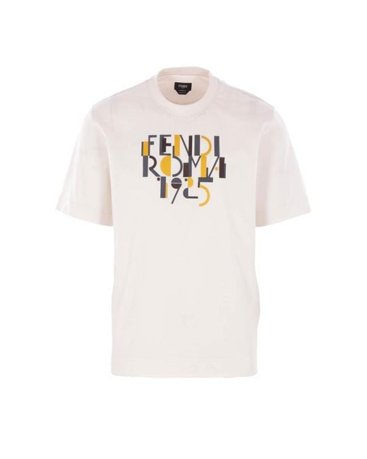 Fendi White T-Shirts And Polos for men