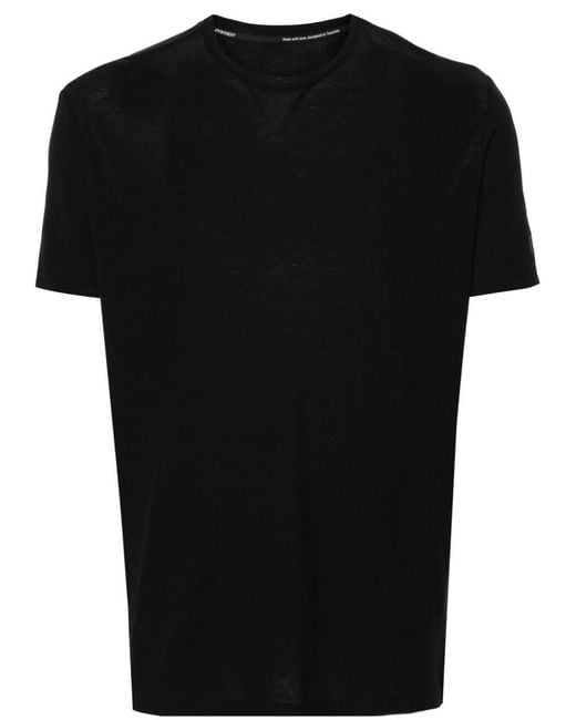Rrd Black Cotton T-Shirt With Logo for men