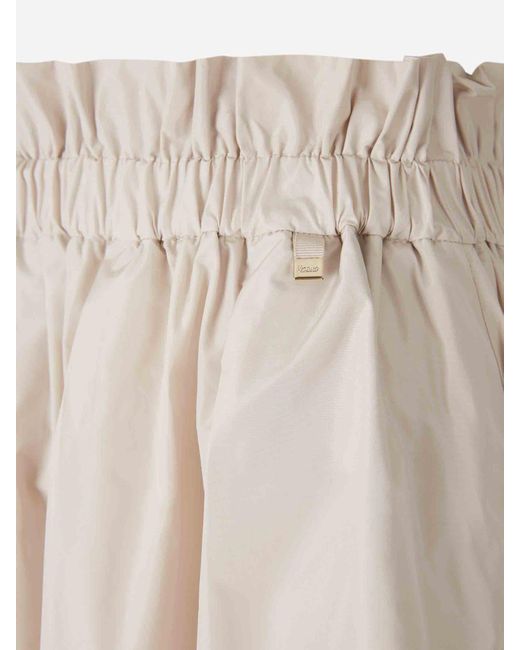 Herno White Technical Midi Skirt