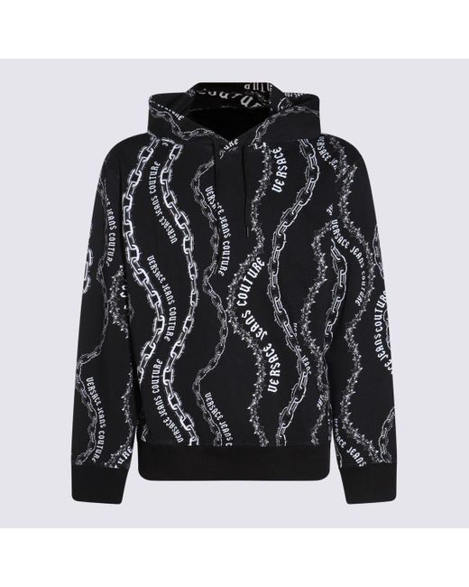 Versace Jeans Couture Black Cotton Sweatshirt