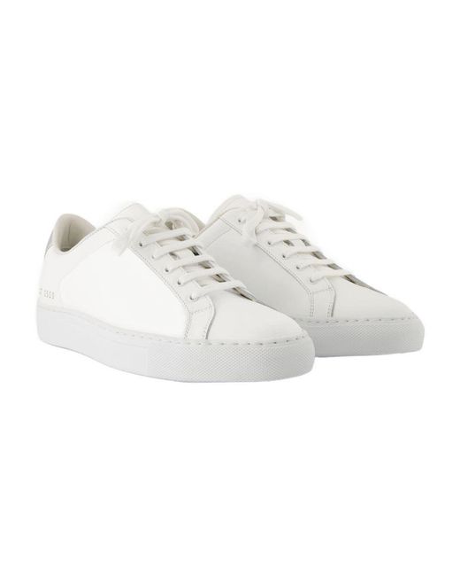 Common Projects White Retro Classic Sneakers