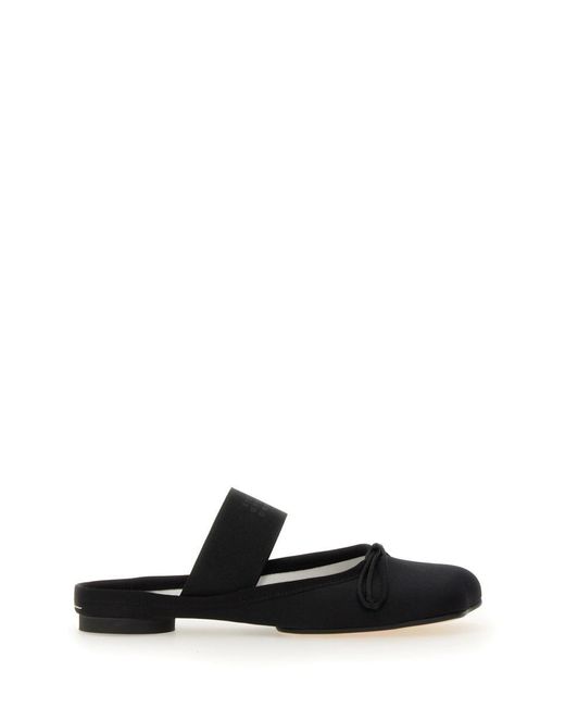 MM6 by Maison Martin Margiela Black Elegant Ballerina Flats For