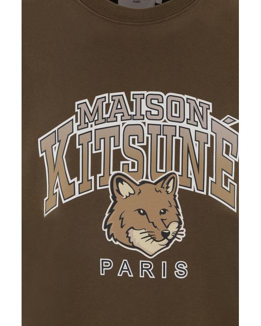 Maison Kitsuné Brown Maison Kitsune' Sweaters for men