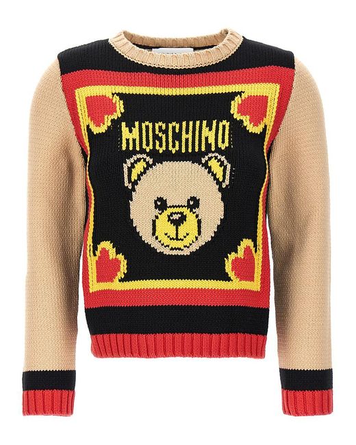 Moschino Black Archive Scarves Sweater, Cardigans
