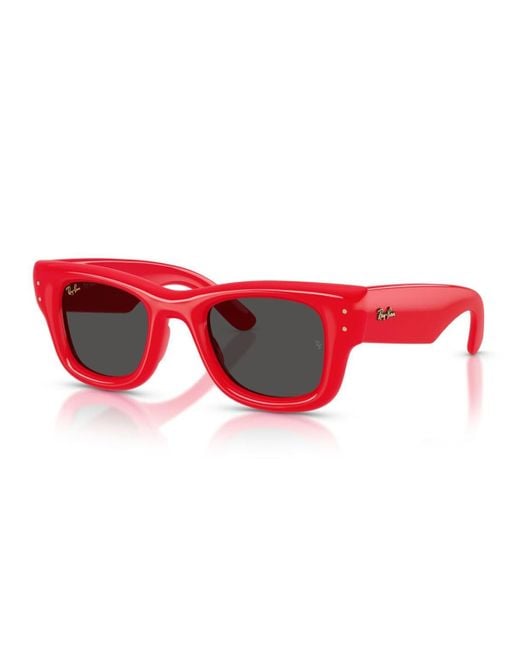 Ray-Ban Red Rb4940 Wayfarer Puffer By Asap Rocky Sunglasses