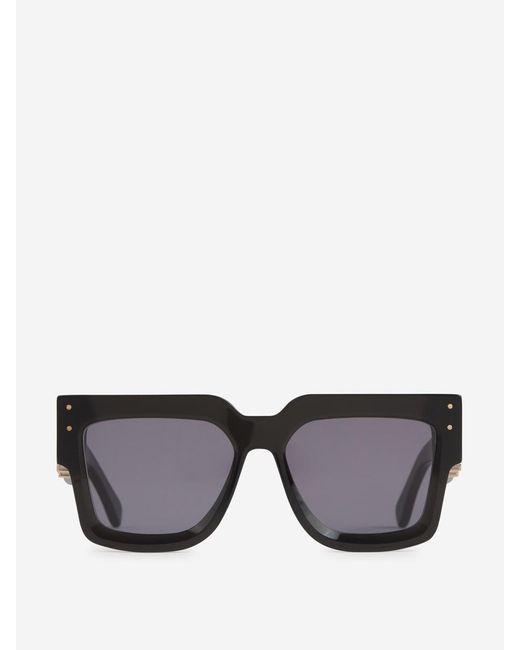 Amiri Black Jumbo Rectangular Sunglasses for men