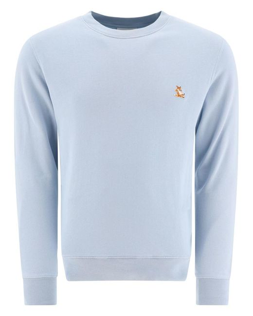 Maison Kitsuné Blue "chillax Fox" Sweatshirt for men