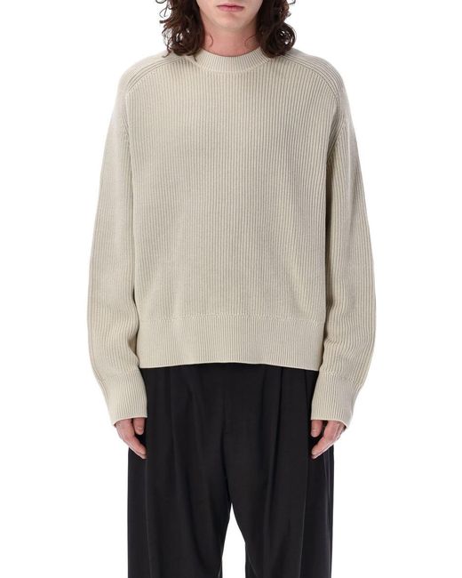 Studio Nicholson Gray Coe Knit Sweater for men