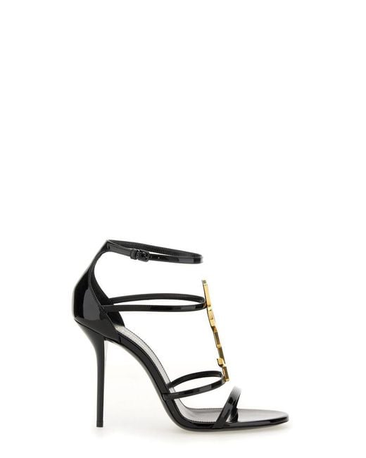 Saint Laurent White Cassandra Sandal