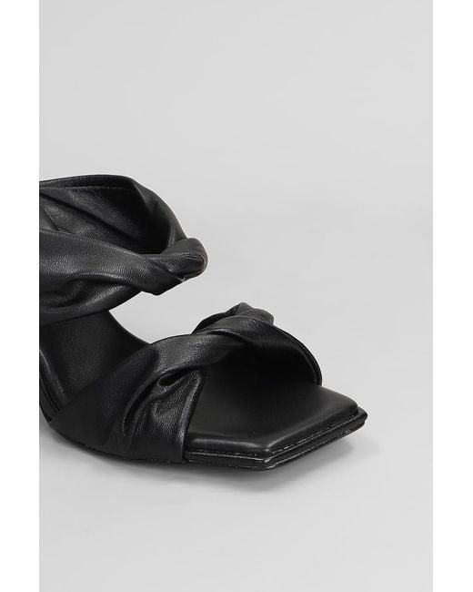 Carrano Black Slipper-mule