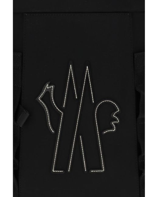 Moncler Black Water Repellent Backpack for men