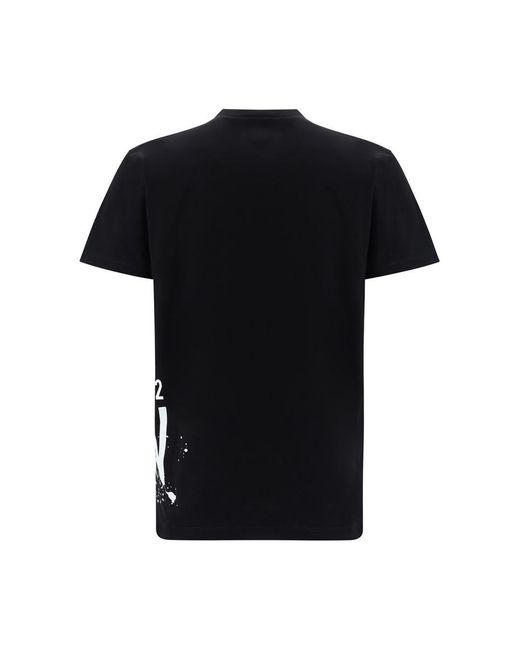 DSquared² Black T-shirts for men