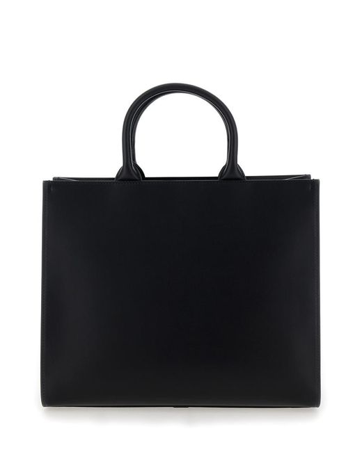 Dolce & Gabbana Black Handbag With Tonal Dg Detail