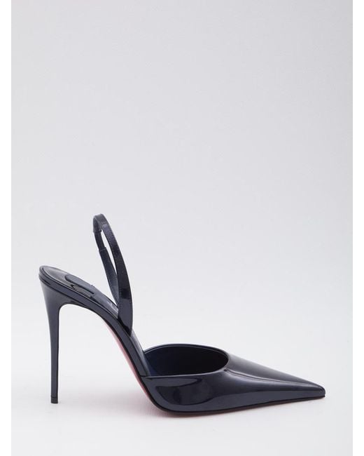 Christian Louboutin White Kate Max O Sling Slingback Pumps