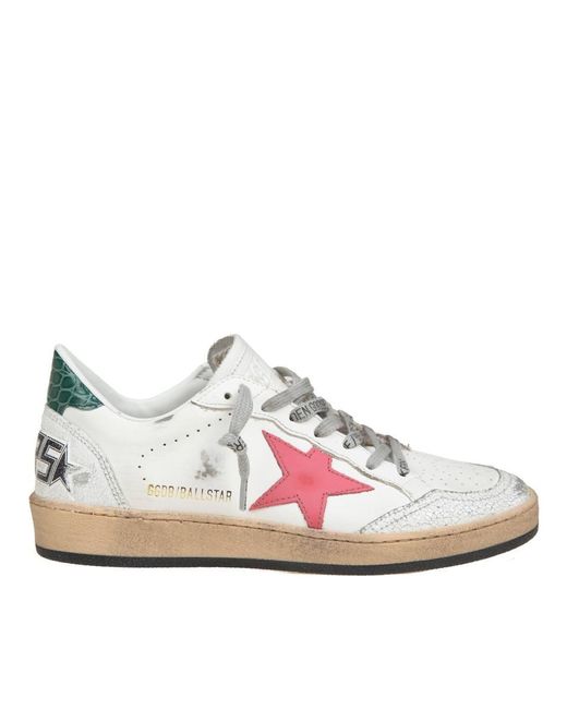 Golden Goose Deluxe Brand Pink Leather Sneakers