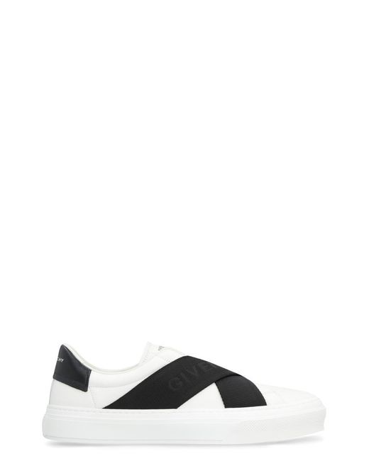 Givenchy Black City Sport Leather Sneakers for men