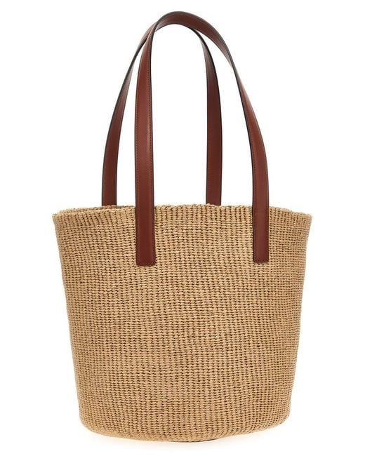 Chloé Brown 'Horse Medal' Large Shoulder Bag