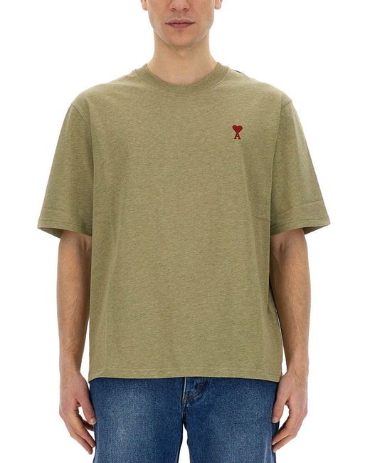 AMI Green T-Shirts And Polos for men