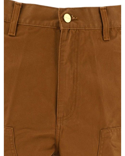 Carhartt Brown "Double Knee" Shorts for men