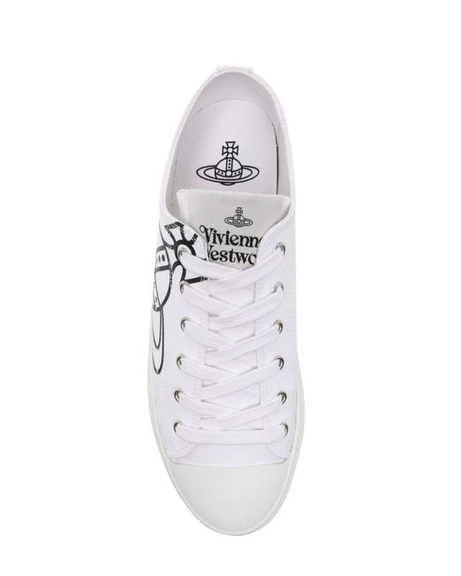 Vivienne Westwood White "plimsoll Low Top 2.0" Sneakers for men