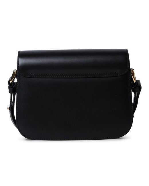 A.P.C. Black Small Leather Grace Bag