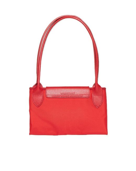 Longchamp Red Le Pliage L Shoulder Bag