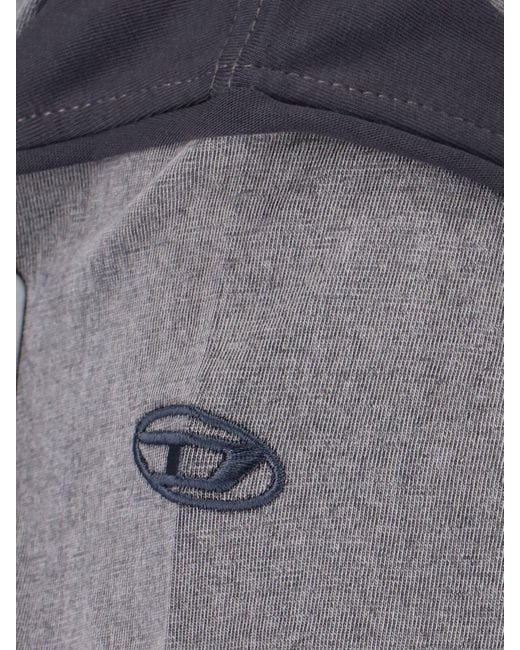 DIESEL Gray Peeloff" T-Shirt With Eagle Print for men