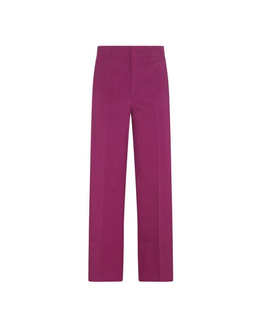 Isabel Marant Purple Orchid Cashmere Blend Scarly Pants