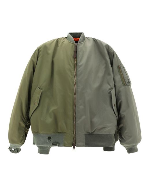 Balenciaga windbreaker womens green sale