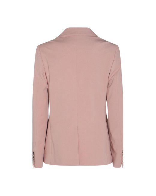 ジャケット MONTEDORO PINK COTTON CASUAL JACKET Montedoro Pink Viscose Casual Jacket In Multicolor | ModeSens