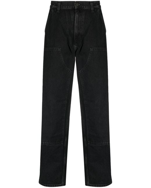 Carhartt Black Double Knee Denim Jeans for men