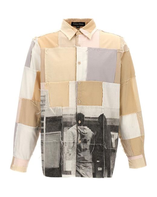 Kidsuper White 'Patchwork' Shirt for men