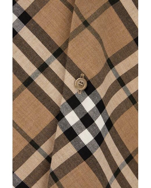 Burberry Gray Printed Polyester Blend Shirt