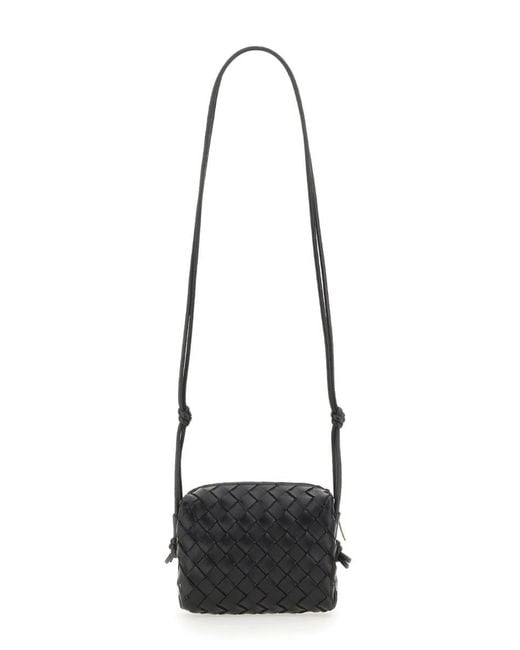 Bottega Veneta White Camera Bag "Loop" Mini