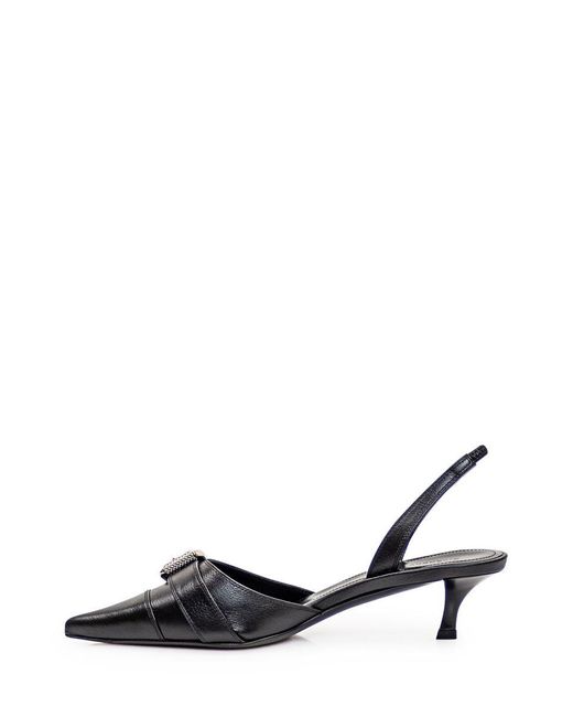 Givenchy Black Voyou Leather Pumps