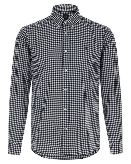 Boss Blue 'H-Roan-Bd' Shirt for men