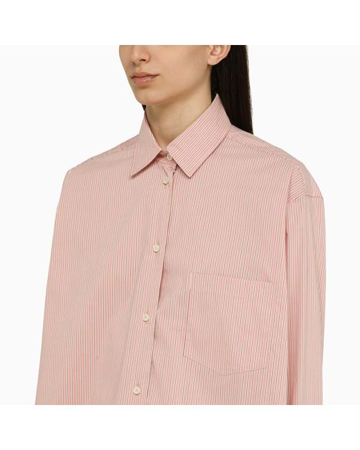 ANDAMANE Pink Striped Blend Georgiana Suit