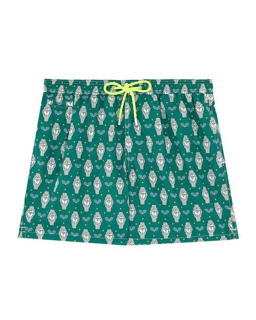 Mc2 Saint Barth Green Boxer Swimsuit for men